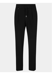 BOSS - Boss Spodnie materiałowe 50498126 Czarny Relaxed Fit. Kolor: czarny. Materiał: materiał, syntetyk #4