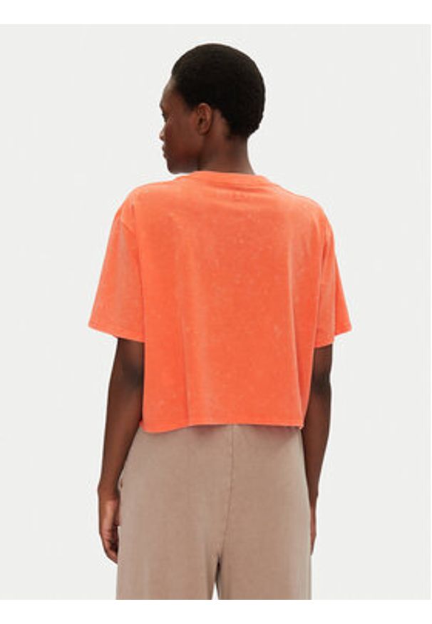 Under Armour T-Shirt Rival Wash 1389724 Pomarańczowy Loose Fit. Kolor: pomarańczowy. Materiał: bawełna