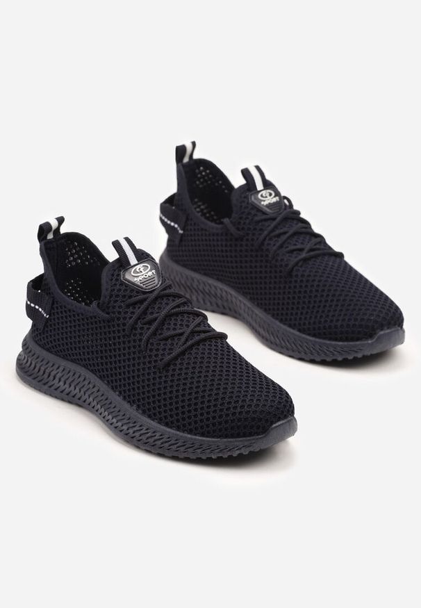 Born2be - Granatowe Buty Sportowe Sneakersy z Elastyczną Cholewką Lalissas. Okazja: na co dzień. Kolor: niebieski. Materiał: jeans. Szerokość cholewki: normalna. Obcas: na szpilce
