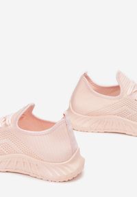 Born2be - Różowe Buty Sportowe Tymagio. Wysokość cholewki: przed kostkę. Nosek buta: okrągły. Kolor: różowy. Materiał: materiał. Szerokość cholewki: normalna. Wzór: jednolity, aplikacja #5