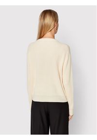 Max Mara Leisure Sweter Mirna 33660326 Beżowy Regular Fit. Kolor: beżowy. Materiał: wełna #3