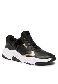 BOSS - Boss Sneakersy Asher 50487738 10244099 01 Czarny. Kolor: czarny. Materiał: skóra