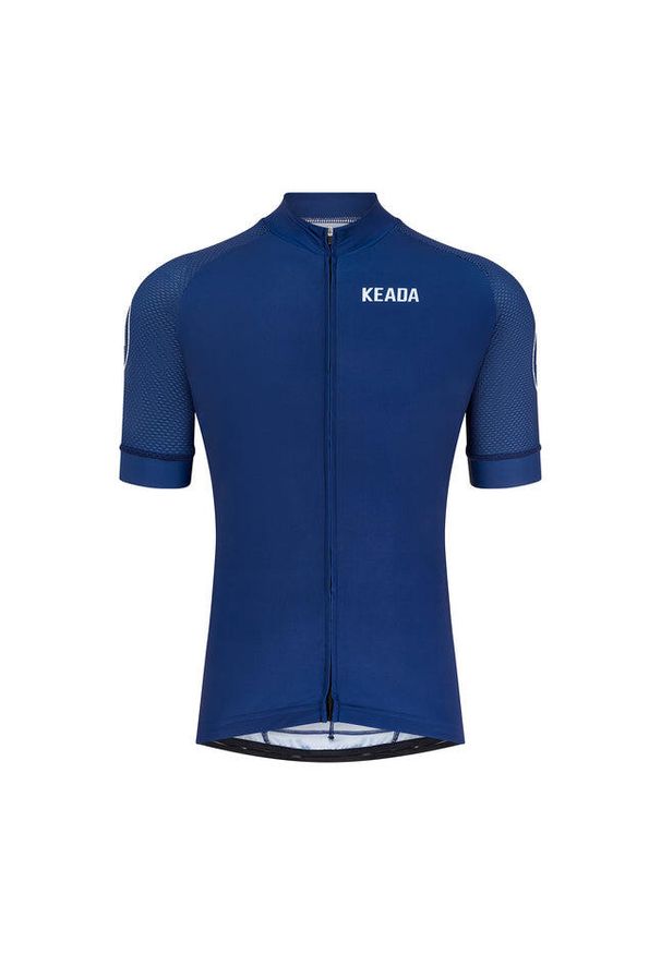 KEADA SPORTS - Damska koszulka kolarska z krótkim rękawem – Granatowa. Kolor: niebieski. Długość rękawa: krótki rękaw. Długość: krótkie. Sport: kolarstwo