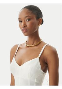 Elisabetta Franchi Sukienka koktajlowa AB74852E2 360 Biały Regular Fit. Kolor: biały. Materiał: syntetyk. Styl: wizytowy #4