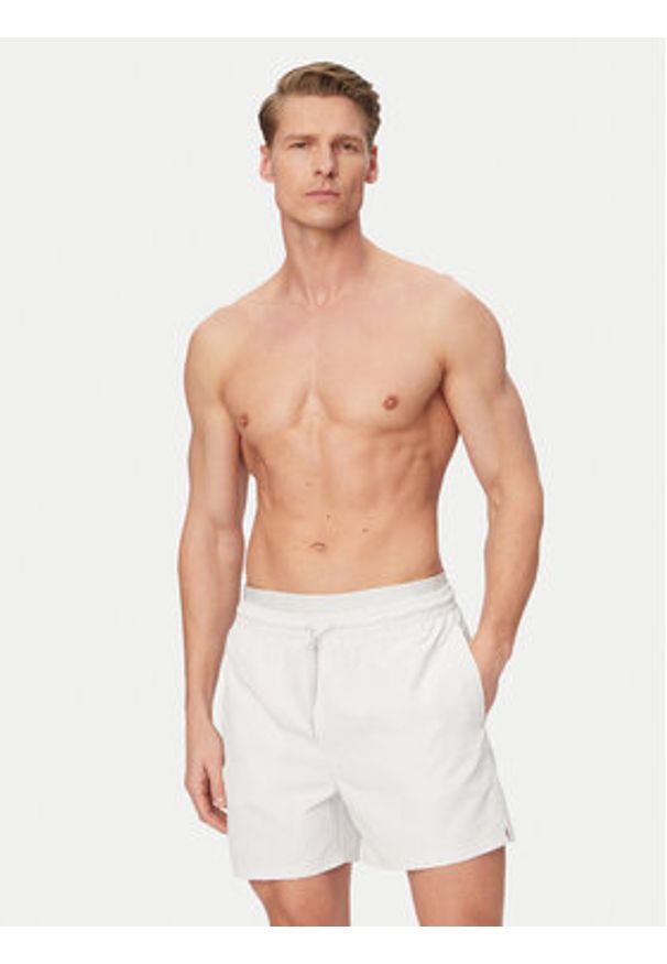 Calvin Klein Swimwear Szorty kąpielowe LV00N61023 Szary. Kolor: szary. Materiał: syntetyk