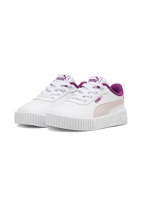 Puma - Niemowlęce sneakersy Carina 2.0 AC PUMA White Mauve Mist Magenta Gleam Pink. Kolor: wielokolorowy, różowy, biały