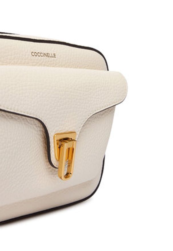 Coccinelle Torebka NOF Coccinelle Beat Soft Ribb E1 NOF 15 02 01 Écru. Materiał: skórzane