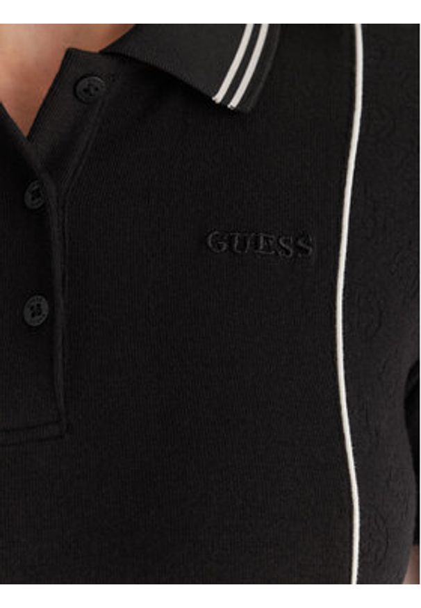 Guess Sukienka dzianinowa V5YK00 KCX12 Czarny Regular Fit. Kolor: czarny. Materiał: wiskoza