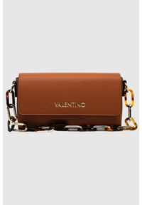 Valentino by Mario Valentino - VALENTINO Brązowa torebka Bercy. Kolor: brązowy