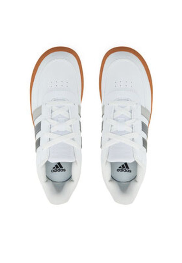 Adidas - adidas Sneakersy Breaknet Lifestyle Court IH8878 Biały. Kolor: biały. Materiał: skóra