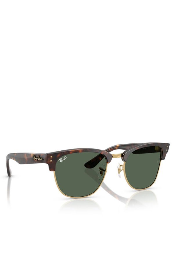 Ray-Ban Okulary przeciwsłoneczne Clubmaster Reverse 0RBR0504S 1359VR51 Brązowy. Kolor: brązowy