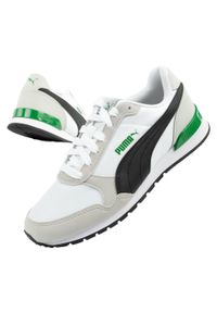 Buty sportowe męskie Puma ST Runner v2 NL. Kolor: biały, wielokolorowy, beżowy. Materiał: skóra ekologiczna, zamsz, materiał. Szerokość cholewki: normalna
