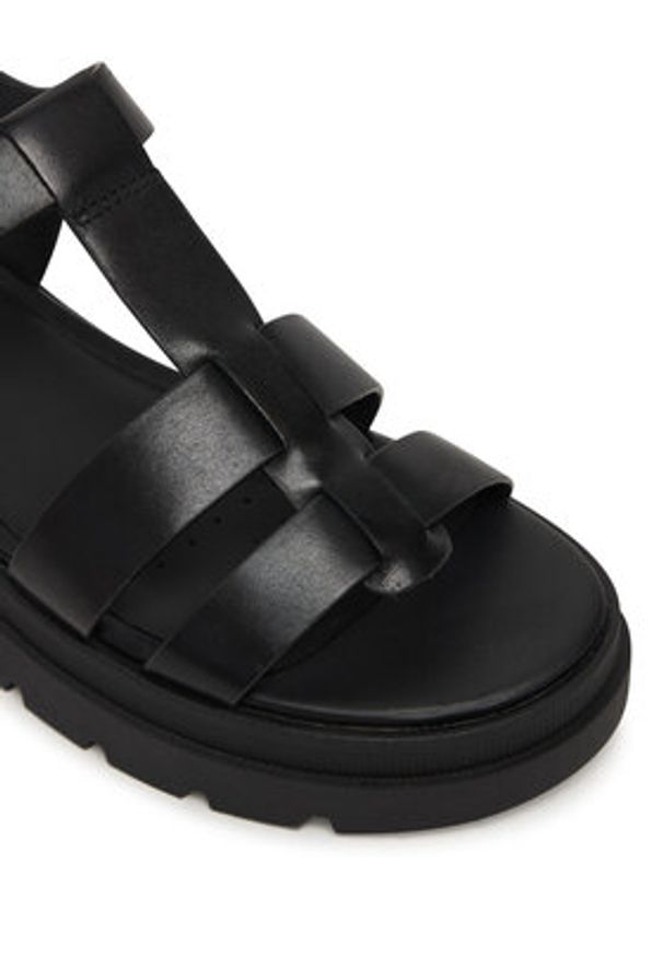 Geox Sandały Adacter S B D670NA 00043 C9999 Czarny. Kolor: czarny. Materiał: skóra