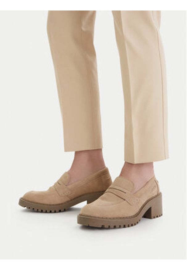 Lasocki Loafersy CEO-WB-RONA-33 Beżowy. Kolor: beżowy. Materiał: skóra, zamsz