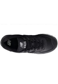 Buty New Balance W WL574IB2 czarne. Kolor: czarny. Materiał: zamsz, materiał, syntetyk, skóra. Model: New Balance 574. Sport: turystyka piesza #5