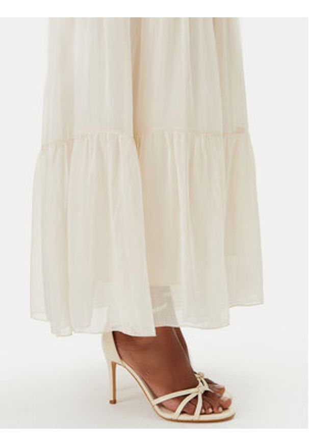 Haveone Sukienka letnia AFF-N005 Écru Loose Fit. Materiał: jedwab. Sezon: lato