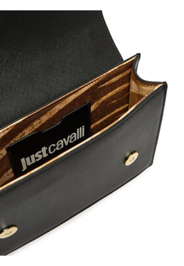 Just Cavalli Torebka 80RA4BBA ZS766 Czarny. Kolor: czarny. Materiał: skórzane
