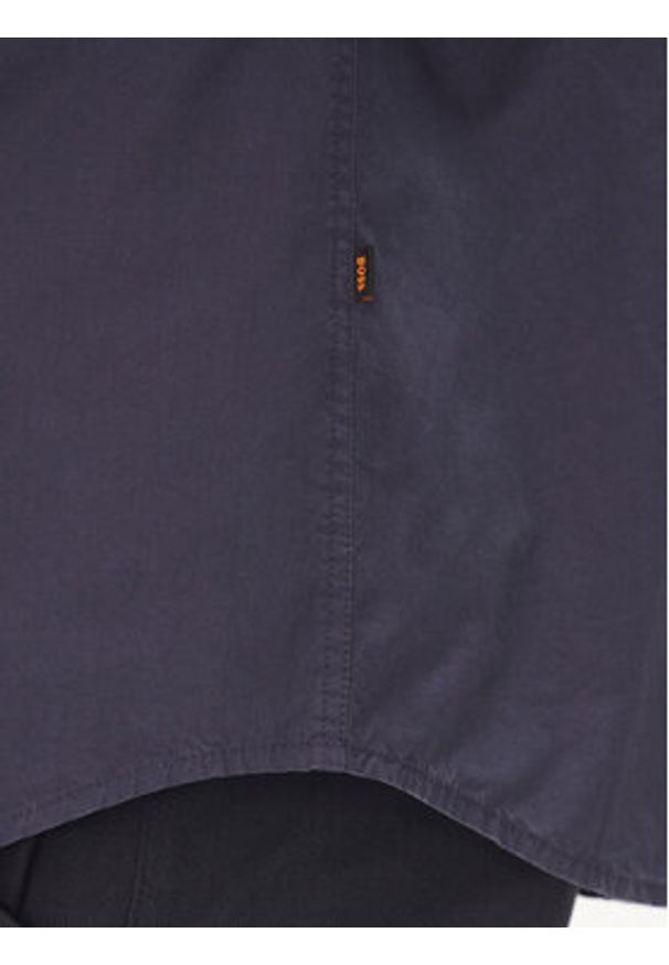 BOSS - Boss Koszula Relegant 50518304 Granatowy Regular Fit. Kolor: niebieski. Materiał: bawełna