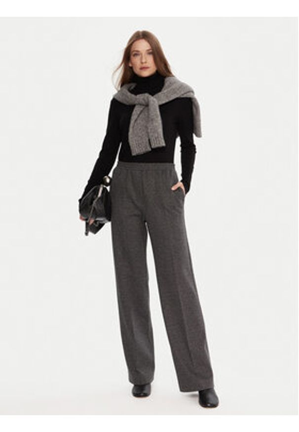 Weekend Max Mara Spodnie materiałowe Zelma 2525786042 Szary Regular Fit. Kolor: szary. Materiał: syntetyk