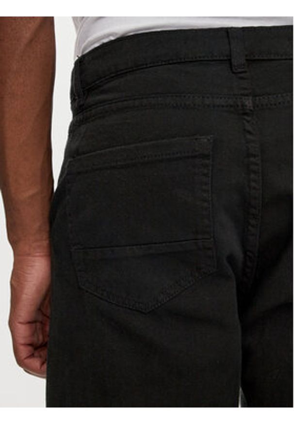 Brave Soul Jeansy MJN-NORDBLACK Czarny Regular Fit. Kolor: czarny