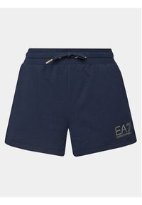 EA7 Emporio Armani Szorty sportowe 3DTS51 TJTXZ 1555 Granatowy Regular Fit. Kolor: niebieski. Materiał: bawełna #4