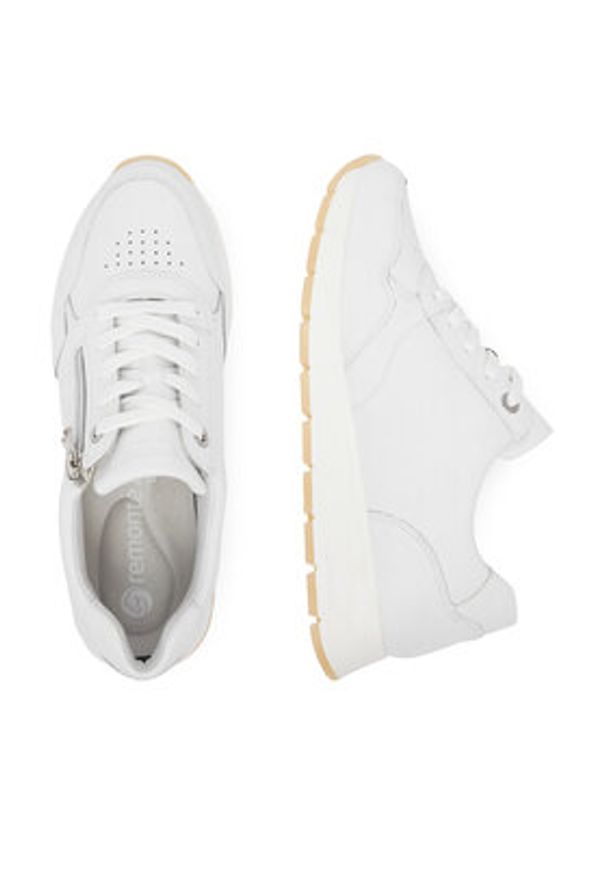 Remonte Sneakersy D2G01-80 Biały. Kolor: biały. Materiał: materiał, syntetyk