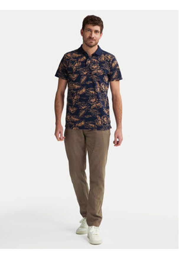 Petrol Industries Polo M-1050-POL911 Granatowy Regular Fit. Typ kołnierza: polo. Kolor: niebieski. Materiał: bawełna