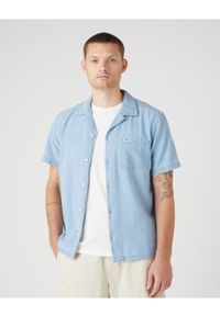 Wrangler - WRANGLER LS 1 PKT SHIRT MĘSKA KOSZULA JEANSOWA LIGHT INDIGO W5D6LOX4E 112146113. Materiał: jeans