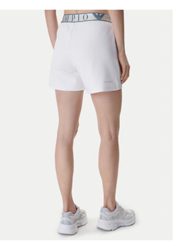 EA7 Emporio Armani Szorty sportowe 7W001153 AF12501 Biały Regular Fit. Kolor: biały. Materiał: syntetyk