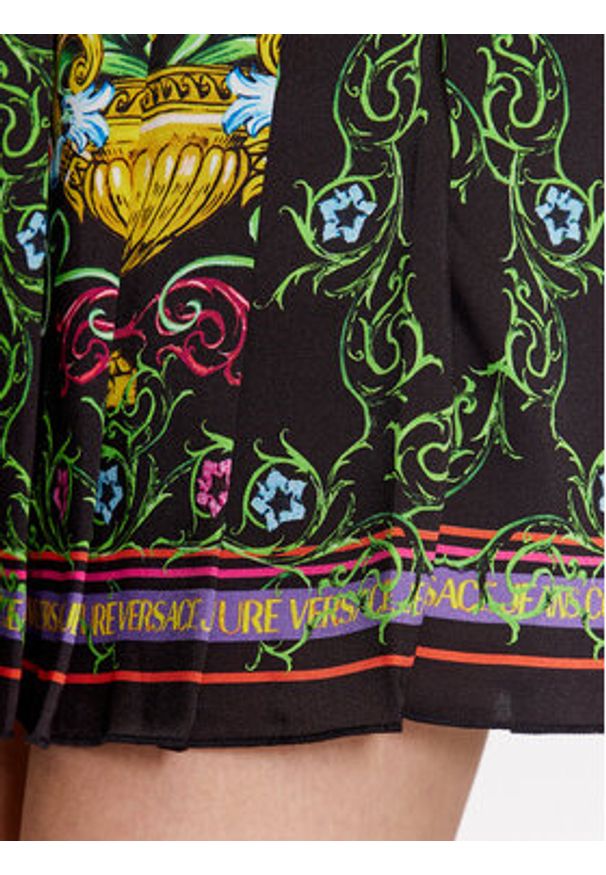 Versace Jeans Couture Spódnica plisowana 74HAE813 Czarny Regular Fit. Kolor: czarny. Materiał: syntetyk