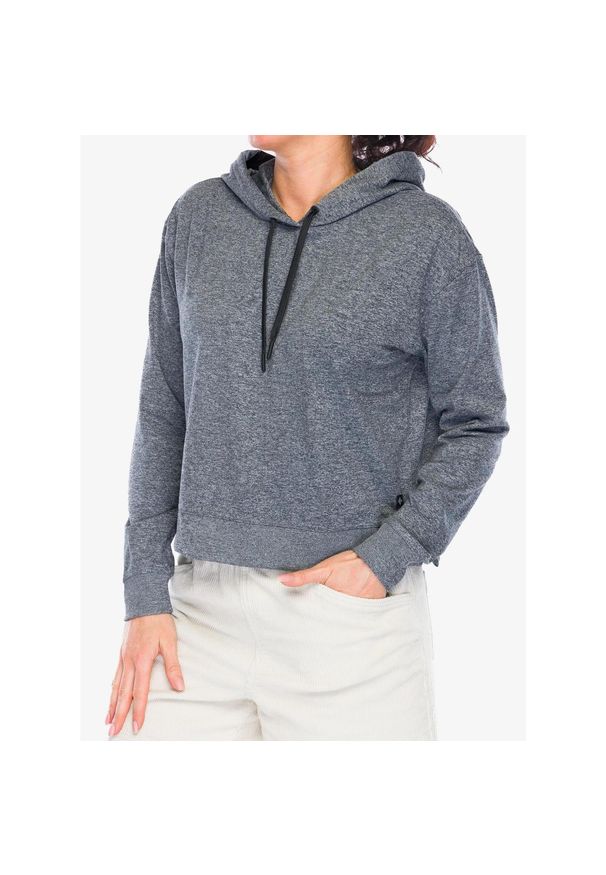 Bluza z kapturem damska Black Diamond Circuit Midlayer Hoody. Typ kołnierza: kaptur. Kolor: szary. Sport: turystyka piesza
