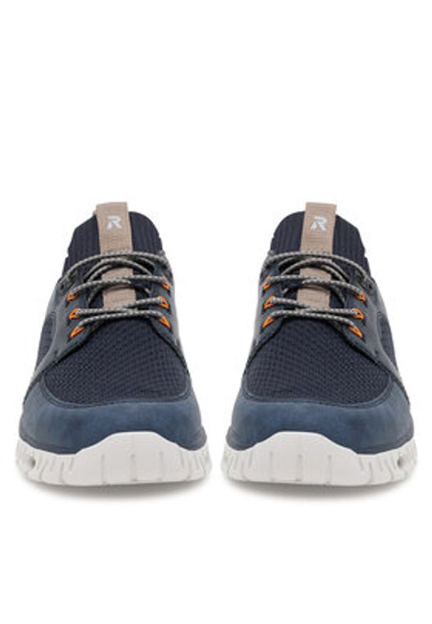 Rieker Sneakersy 04351-14 Granatowy. Kolor: niebieski. Materiał: materiał