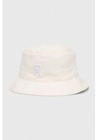TOMMY HILFIGER - Tommy Hilfiger kapelusz bawełniany kolor biały bawełniany. Kolor: biały. Materiał: bawełna