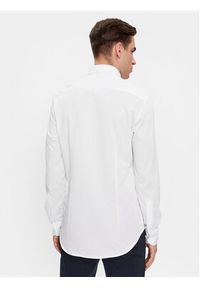TOMMY HILFIGER - Tommy Hilfiger Koszula Cl Knitted Solid Sf Shirt MW0MW34247 Biały Slim Fit. Kolor: biały. Materiał: bawełna #4