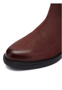 MEXX Botki CEO-MX/032C-WI23 Bordowy. Kolor: czerwony. Materiał: nubuk, skóra