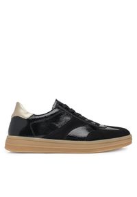 Remonte Sneakersy D2C01-03 Czarny. Kolor: czarny. Materiał: zamsz, skóra