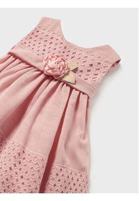 Mayoral Sukienka elegancka 1945 Różowy Regular Fit. Kolor: różowy. Materiał: bawełna. Styl: elegancki #2