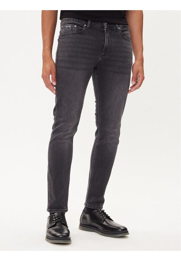 Versace Jeans Couture Jeansy 79GAB5D0 CDWRC Czarny Slim Fit. Kolor: czarny