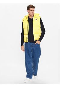 Tommy Jeans Kamizelka Alaska DM0DM14447 Żółty Regular Fit. Kolor: żółty. Materiał: syntetyk