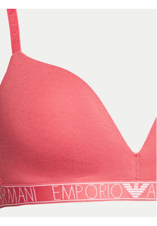 Emporio Armani Underwear Biustonosz bezfiszbinowy 164410 4R223 05373 Różowy. Kolor: różowy. Materiał: bawełna