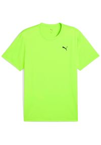 Koszulka męskie Puma M Tad Essentials Solid Cat Tee Lc Small. Kolor: zielony. Materiał: materiał. Sport: bieganie #1