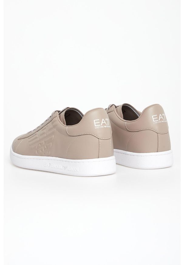 EA7 Emporio Armani - Sneakersy męskie skórzane EA7 EMPORIO ARMANI. Materiał: skóra