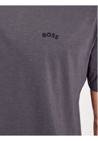 BOSS - Boss T-Shirt Tee Curved 50469062 Szary Regular Fit. Kolor: szary. Materiał: bawełna