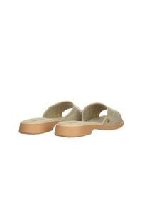 Klapki Azaleia Simone Comfy Flat Rast Green Beige 198017, Zielony, Tworzywo. Kolor: zielony. Materiał: tworzywo sztuczne. Sezon: lato