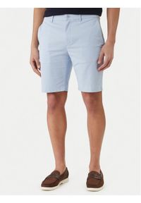 TOMMY HILFIGER - Tommy Hilfiger Szorty materiałowe Denton 9.5 MW0MW42351 Niebieski jasny Slim Fit. Kolor: niebieski. Materiał: bawełna #1
