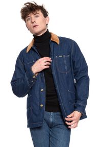 Lee - KURTKA JEANSOWA LEE x TIMBERLAND BOX JACKET RINSE L87JGT36 112122924. Materiał: jeans