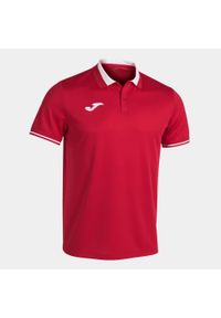 Koszulka polo tenisowa męska Joma Championship VI. Typ kołnierza: polo. Kolor: biały, wielokolorowy, czerwony. Sport: tenis #1