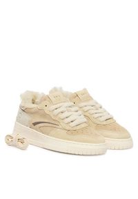 D.A.T.E. Sneakersy Torneo Pure Fur Mono W431-TPF-MN Beżowy. Kolor: beżowy. Materiał: skóra #4
