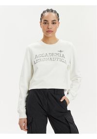 Aeronautica Militare Bluza 241FE1861DF511 Écru Regular Fit. Materiał: bawełna