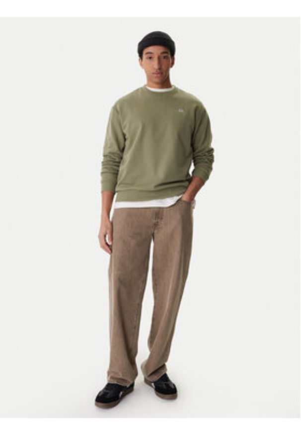 RVCA Bluza Va Essential Crew AVYFT00331 Zielony Regular Fit. Kolor: zielony. Materiał: bawełna